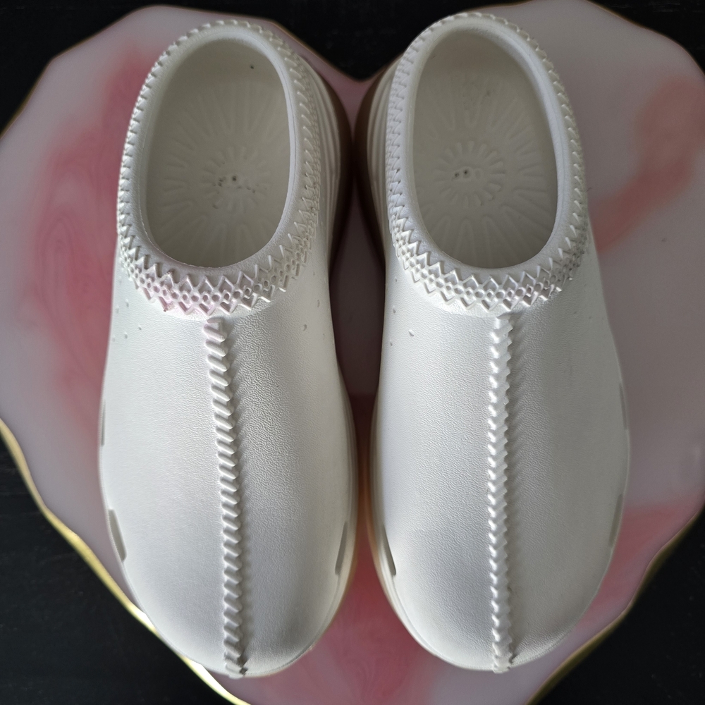 UGG Kids White Slip-On Shoes